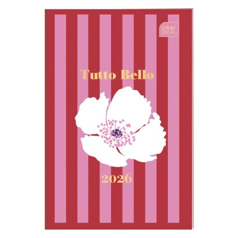 Kalendarz książkowy (terminarz) miękka oprawa FLOWERS A6 Interdruk (64 stony)