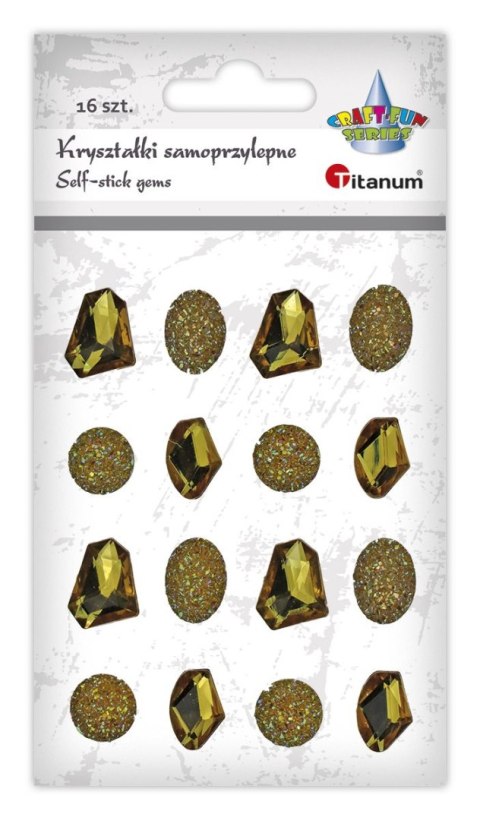 Kryształki Craft-Fun Series 16 sztuk złote Titanum (23mH03146)