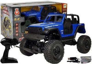 Samochód Terenowe Zdalnie Sterowane 4x4 Amortyzatory 2.4G Niebieski Lean (9086)