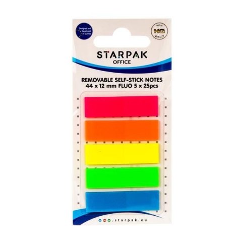 Zakładki indeksujące Office 125k [mm:] 44x12 Starpak (471012)