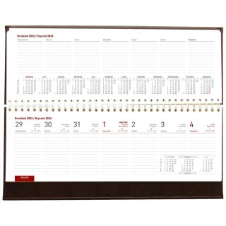 Kalendarz biurkowy CZARNY VIVELLA LEŻĄCY 300mm x 145mm Wydawnictwo Wokół Nas (KB 047 B)