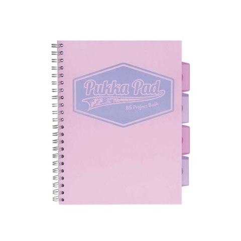 Kołozeszyt (kołonotatnik) PROJECT BOOK Pastel B5 krata Pukka (3032S(GN)-PST)