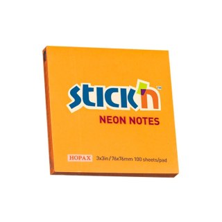 Notes samoprzylepny (karteczki) pomarańczowy 100k [mm:] 76x76 Stick'n (21164)