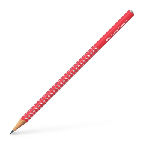 Ołówek Sparkle Pearly Czerwony (Candy Cane Red) HB Faber Castell (118240 FC)