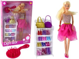 Lalka Lucy Sukienka Różowa Brokatowa Zestaw Buty [mm:] 290 Lean (14776)