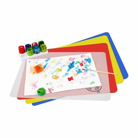 Podkład na biurko czerwony plastik [mm:] 380x280 Biurfol (PS-01-03)