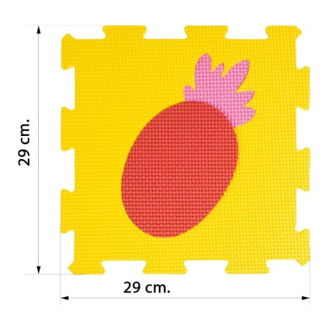 Mata dla malucha piankowa owoce, 29x29cm Smily Play (SP84355)
