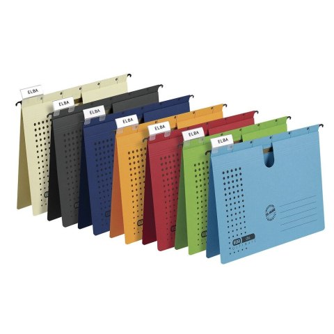 Skoroszyt Chic Ultimate wiszący A4 niebieski karton 230g Elba (100552091)