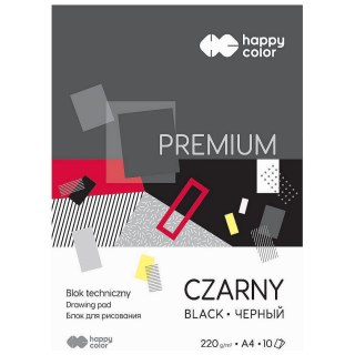 Blok techniczny Premium czarny A4 czarny 220g 10k [mm:] 210x297 Happy Color (3722 2030-9)