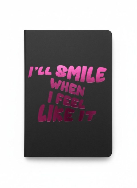Notes (notatnik) I WILL SMILE. A5/96 = A5 96k. linia Sadpex (110032)