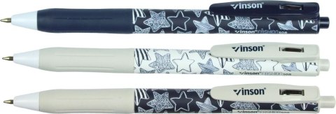 Długopis olejowy STAR 508 GWIAZDA wkład niebieski 0,7mm Vinson