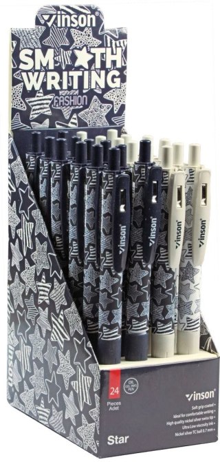 Długopis olejowy STAR 508 GWIAZDA wkład niebieski 0,7mm Vinson