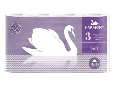 Papier toaletowy Soft Flora Aroma a'8 kolor: biały Harmony