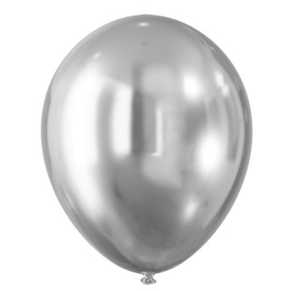 Balon gumowy efekt chromu srebrne (5 szt.) srebrna Arpex (KB8702SRE-2718)