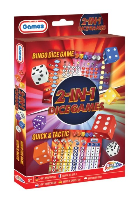 Gra logiczna 2w1 kości i bingo Grafix (300065)