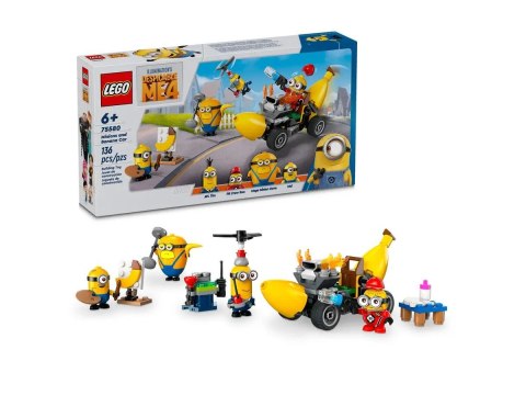 Klocki konstrukcyjne Minionki i bananowóz Lego (75580)