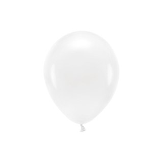 Balon gumowy Pastel Eco Balloons biały 260mm Partydeco (ECO26P-008)