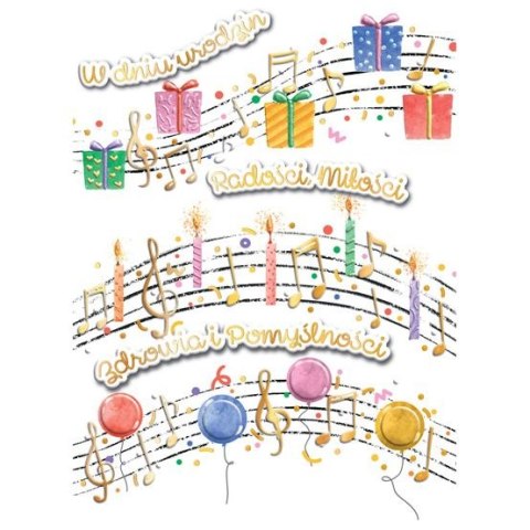 Kartka składana KARNET B6 NUTY A5 Henry (5905701484133)