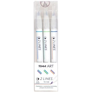 Cienkopis 2 linopwy wkład (różne) 0,5mm 6kol. Toma (TO-348)