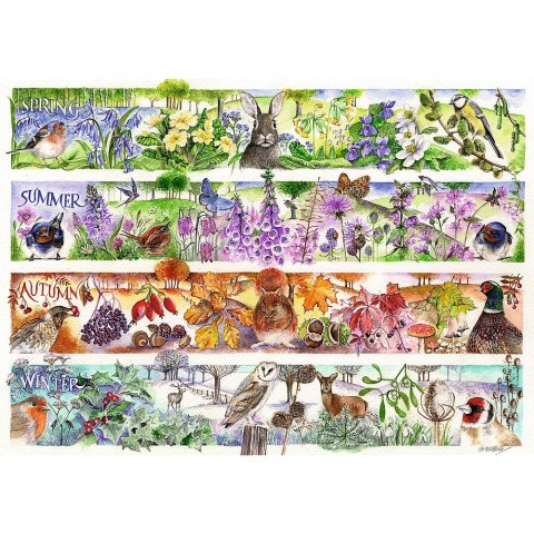 Puzzle Premium Plus Tea Time: Cztery pory roku 1000 el. Trefl (12078)
