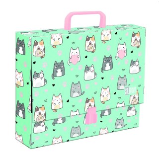 Teczka kartonowa na zatrzask Charming Cats A4 różne [mm:] 330x90 Unipap