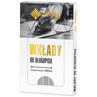 Wkład do długopisu czarny wkład czarny 0,7mm Zenith