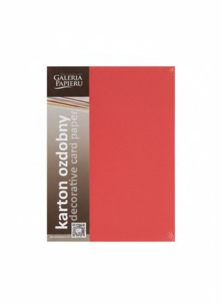 Papier ozdobny (wizytówkowy) Earth A4 czerwony 220g Galeria Papieru (204708)