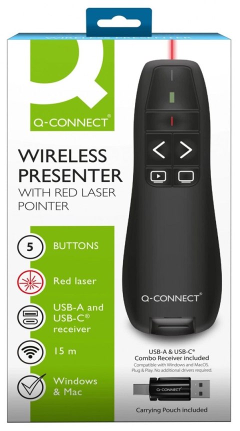 Wskaźnik laserowy 5-przyciskowy cm Q-Connect (KF11029)