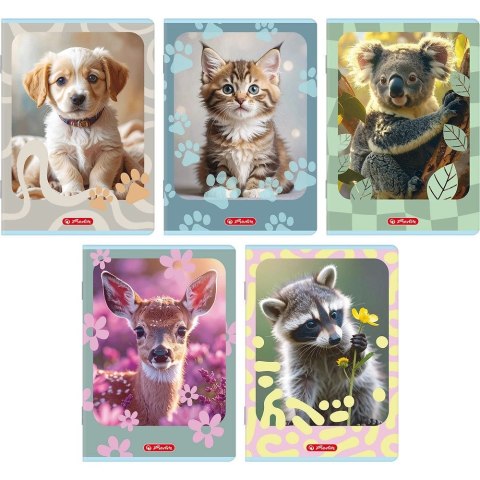 Zeszyt Animals A5 32k. 70g linia cm Herlitz (400206383)