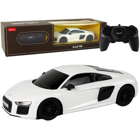 Samochód R/C Audi R8 1:24 Białe Rastar (15270)