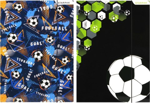 Teczka kartonowa na gumkę Football A4 mix Starpak (553549)