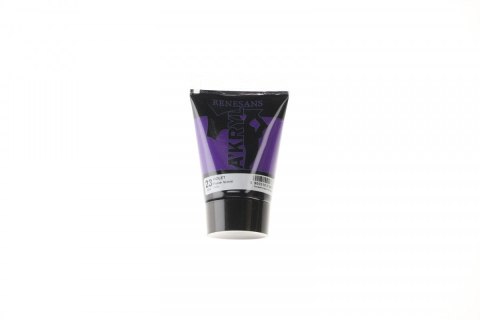 Farba akrylowa fioletowy kolor: fioletowy 100ml Renesans (23)