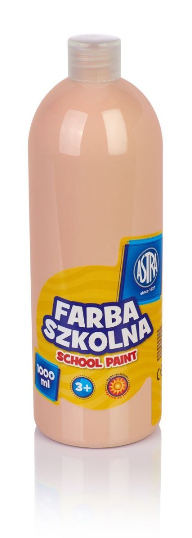 Farby plakatowe szkolne kolor: cielisty 1000ml 1 kolor. Astra
