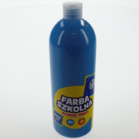 Farby plakatowe szkolne kolor: niebieski 1000ml 1 kolor. Astra