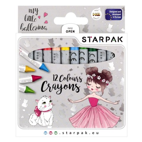 Kredki świecowe Balerina 12 kol. Starpak (490940)