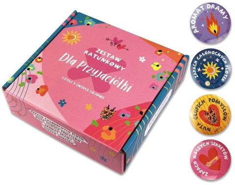 Szklanka Świece Set-Przyjaciółka Pan Dragon (5907195304454)