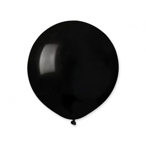 Balon gumowy pastel 25 szt czarny 19cal Godan (A19/14)