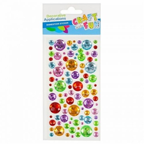 Kryształki Samoprzylepne mix Craft with Fun (382485)