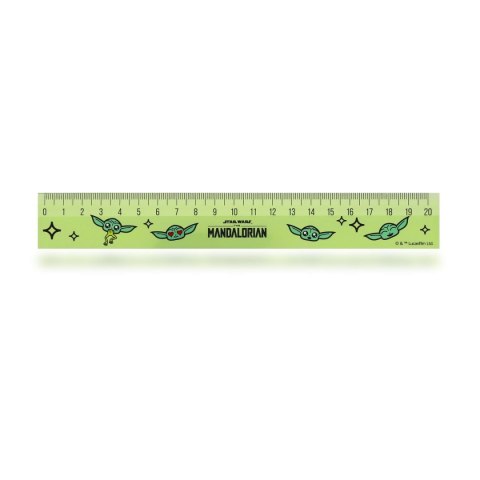 Linijka plastikowa MANDALORIAN 20cm Patio (16579PTR)