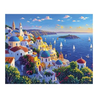 Zestaw kreatywny Diamentowa mozaika 30x40cm santorini Flamingo Line (8(2))