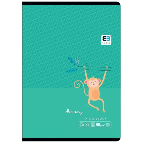 Zeszyt A5 Black & Blue Tropical 32k. 70g linia Interdruk (ZE32=BBT)