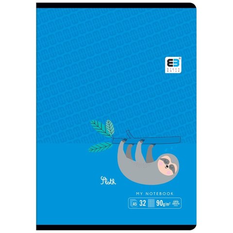 Zeszyt A5 Black & Blue Tropical 32k. 70g linia Interdruk (ZE32=BBT)