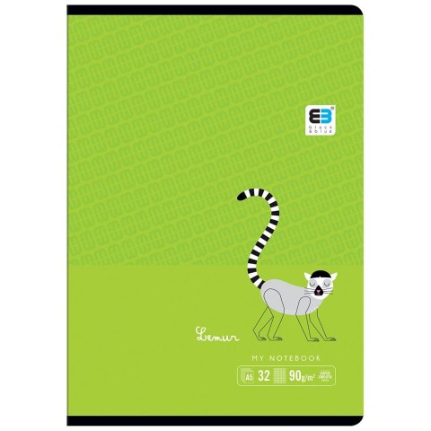 Zeszyt A5 Black & Blue Tropical 32k. 70g linia Interdruk (ZE32=BBT)