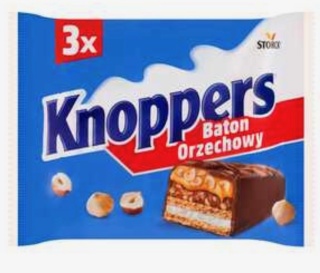 Baton Knoppers Orzech 3 x 40 g (3 pack)