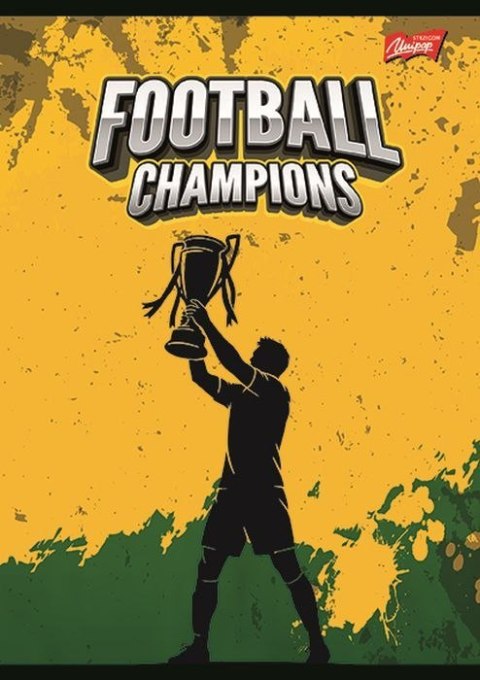 Zeszyt A4 FOOTBALL CHAMPIONS 32k. 70g podwójna linia kolor Unipap