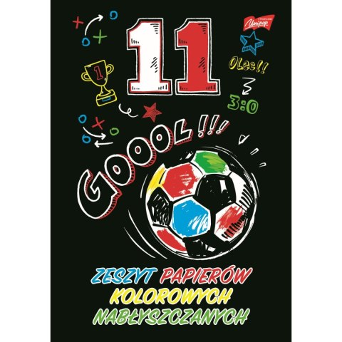 Zeszyt papierów kolorowych A5 90g 10k [mm:] 148x210 Unipap