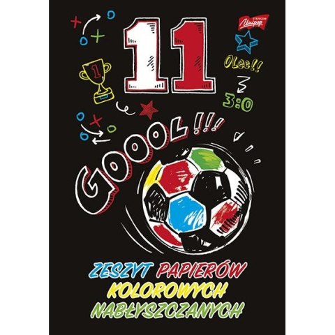 Zeszyt papierów kolorowych A5 90g 10k [mm:] 148x210 Unipap