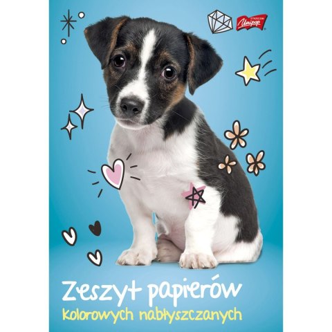 Zeszyt papierów kolorowych A5 90g 10k [mm:] 148x210 Unipap