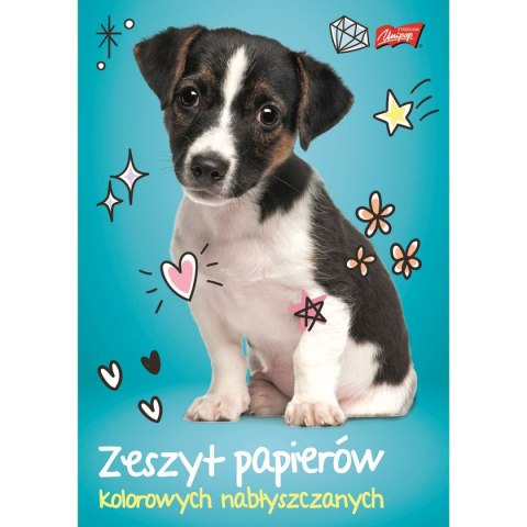 Zeszyt papierów kolorowych A5 90g 10k [mm:] 148x210 Unipap