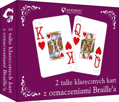Karty do gry Braille`a Kukuryku 54 sztuk